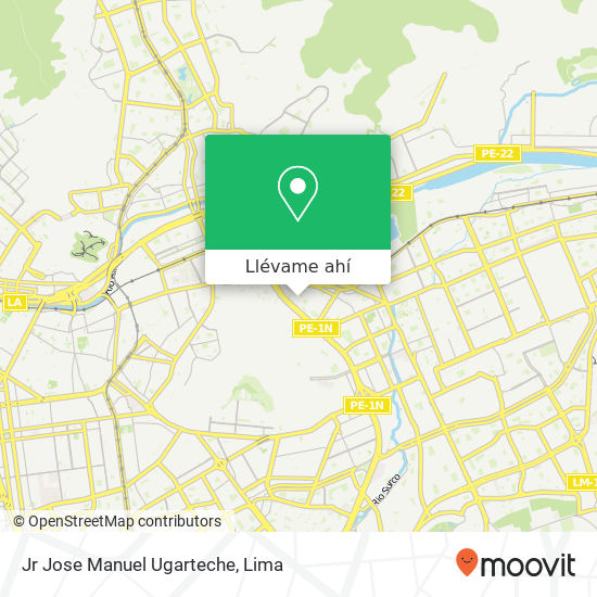 Mapa de Jr  Jose Manuel Ugarteche
