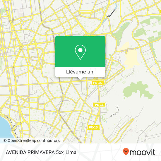 Mapa de AVENIDA PRIMAVERA 5xx