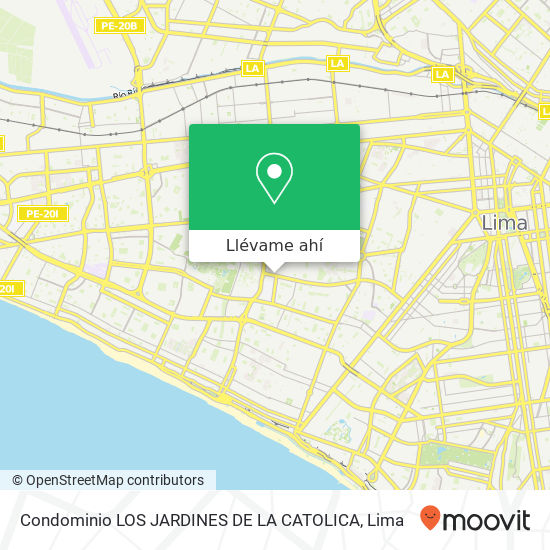 Mapa de Condominio LOS JARDINES DE LA CATOLICA