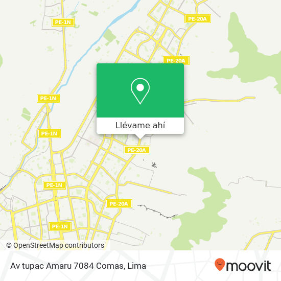Mapa de Av tupac Amaru 7084 Comas
