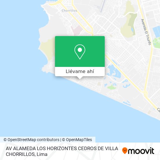 Mapa de AV  ALAMEDA LOS HORIZONTES CEDROS DE VILLA CHORRILLOS