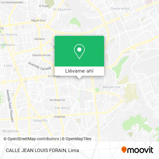 Mapa de CALLE  JEAN LOUIS FORAIN