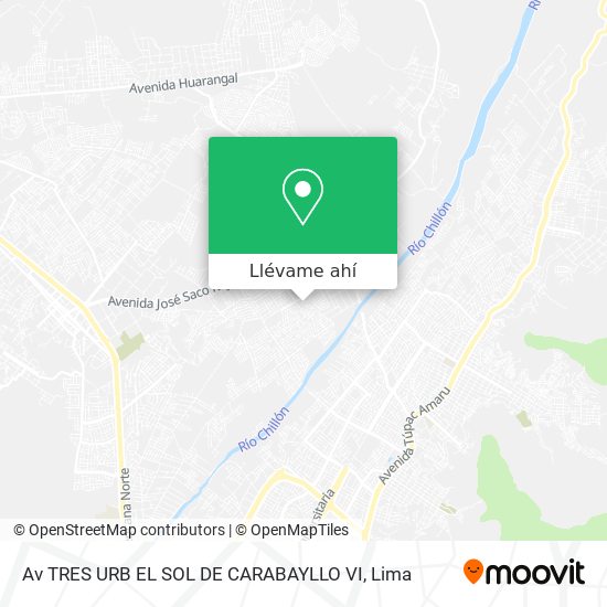 Mapa de Av  TRES  URB  EL SOL DE CARABAYLLO VI