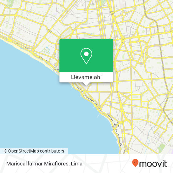 Mapa de Mariscal la mar Miraflores