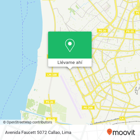 Mapa de Avenida Faucett 5072   Callao