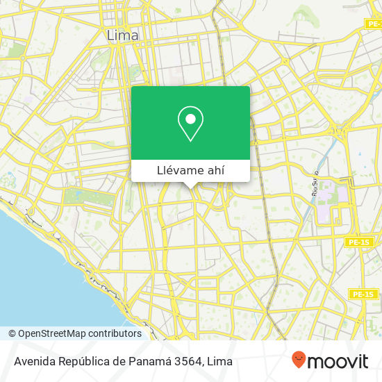 Mapa de Avenida República de Panamá 3564