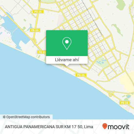 Mapa de ANTIGUA PANAMERICANA SUR KM 17 50