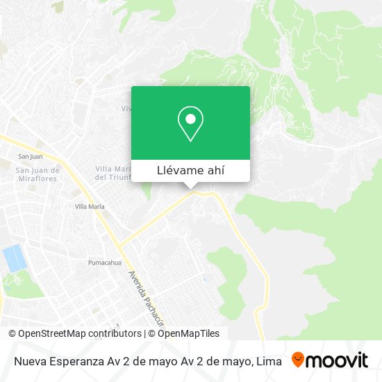 Mapa de Nueva Esperanza  Av  2 de mayo Av  2 de mayo