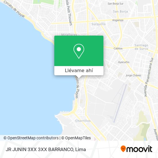 Mapa de JR  JUNIN 3XX   3XX   BARRANCO
