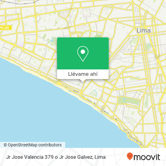 Mapa de Jr Jose Valencia 379 o Jr Jose Galvez