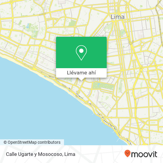 Mapa de Calle Ugarte y Mosocoso