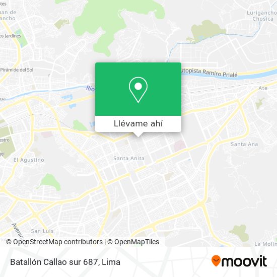 Mapa de Batallón Callao sur 687