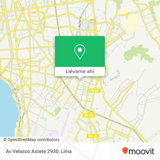 Mapa de Av  Velasco Astete 2930