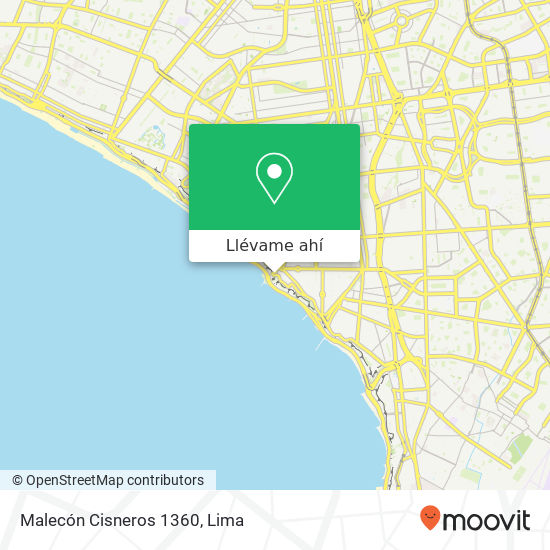 Mapa de Malecón Cisneros 1360