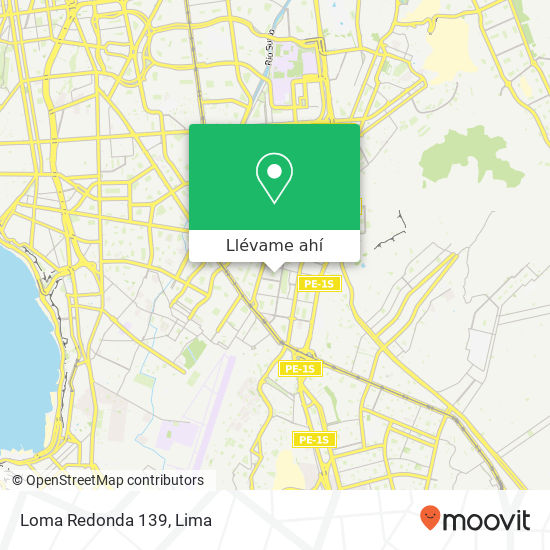 Mapa de Loma Redonda 139