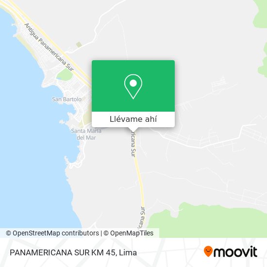 Mapa de PANAMERICANA SUR KM 45