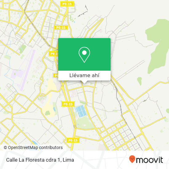 Mapa de Calle La Floresta cdra 1