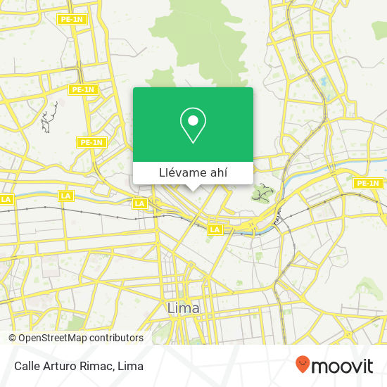 Mapa de Calle Arturo  Rimac
