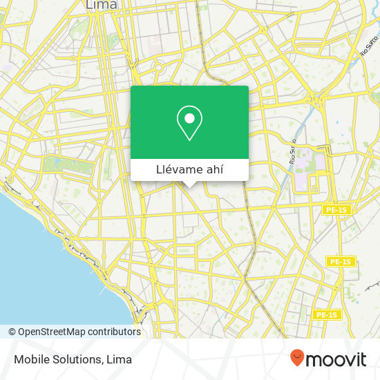 Mapa de Mobile Solutions