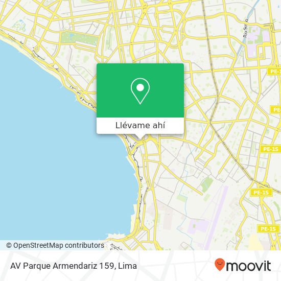 Mapa de AV  Parque Armendariz 159