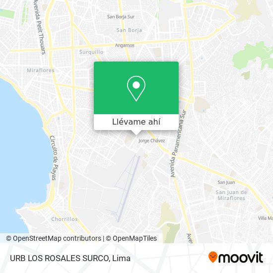 Mapa de URB LOS ROSALES  SURCO