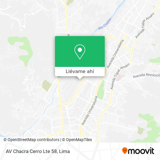 Mapa de AV  Chacra Cerro Lte 58