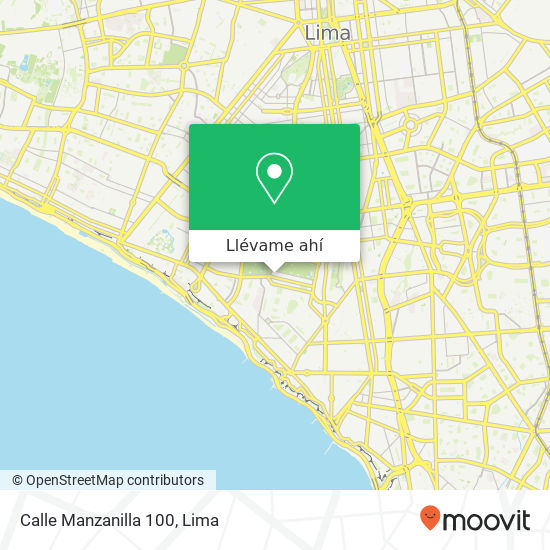 Mapa de Calle Manzanilla 100