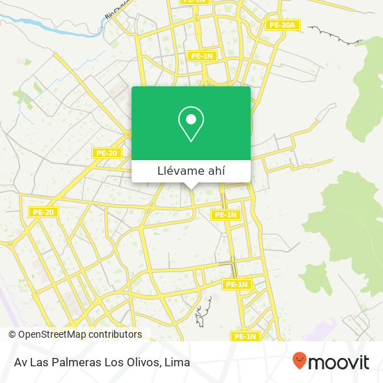 Mapa de Av  Las Palmeras  Los Olivos