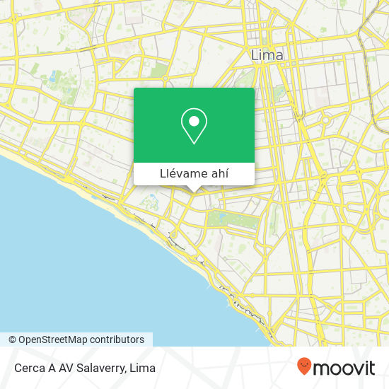 Mapa de Cerca A AV  Salaverry