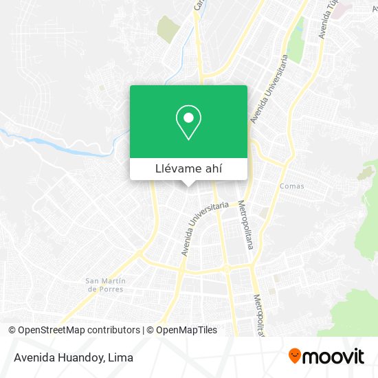 Mapa de Avenida Huandoy