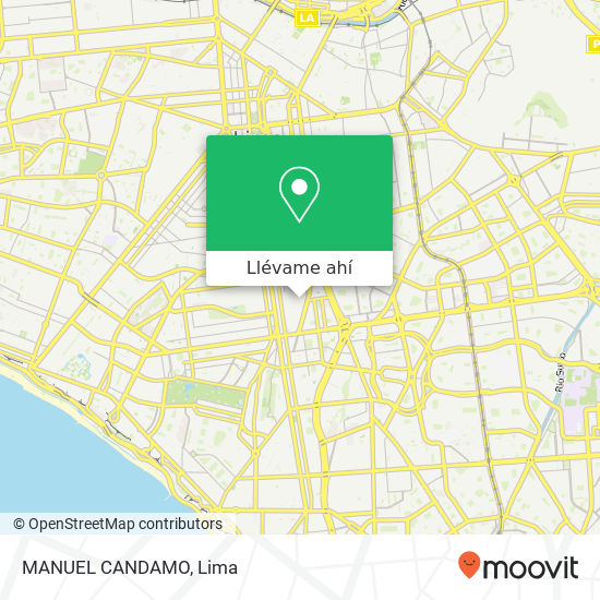 Mapa de MANUEL CANDAMO
