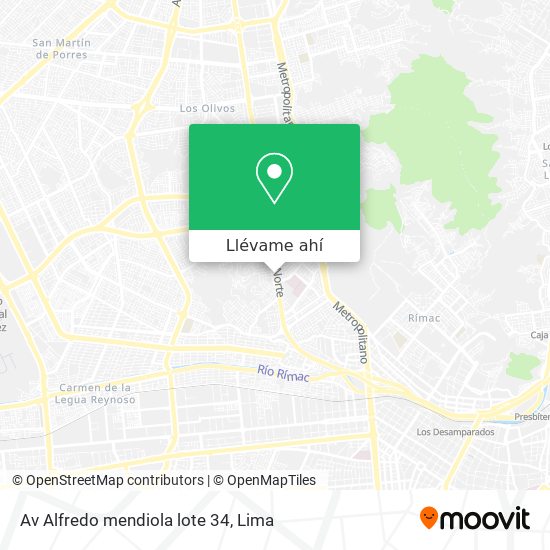 Mapa de Av Alfredo mendiola lote 34