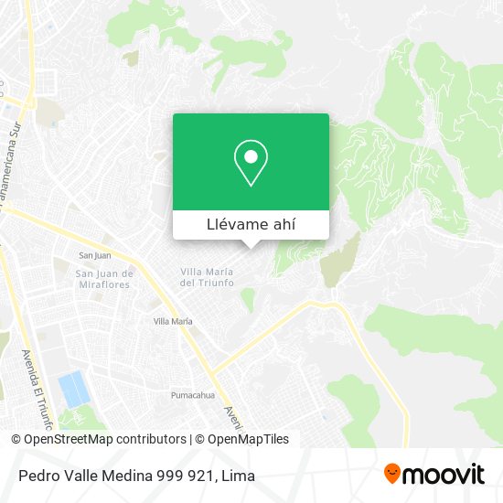 Mapa de Pedro Valle Medina 999 921
