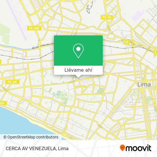 Mapa de CERCA AV  VENEZUELA