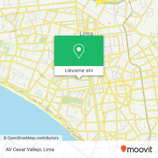 Mapa de AV Cesar Vallejo