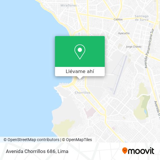 Mapa de Avenida Chorrillos 686