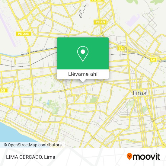 Mapa de LIMA CERCADO