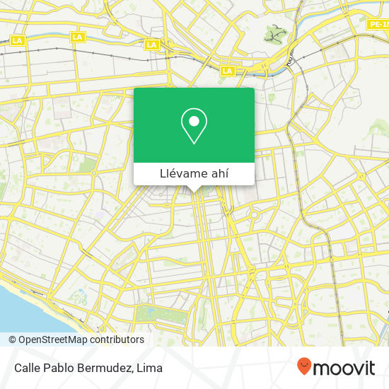 Mapa de Calle Pablo Bermudez
