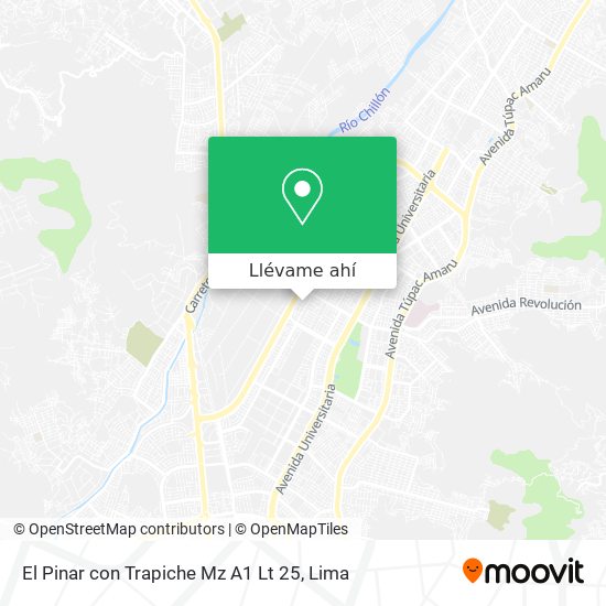 Mapa de El Pinar con Trapiche Mz A1 Lt 25