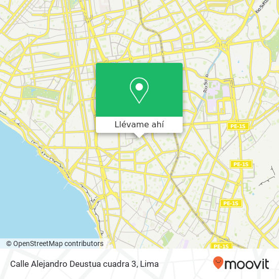 Mapa de Calle Alejandro Deustua cuadra 3