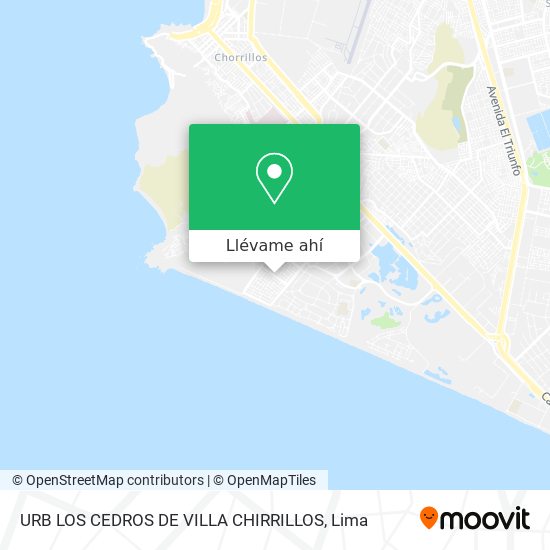Mapa de URB  LOS CEDROS DE VILLA CHIRRILLOS