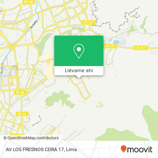 Mapa de AV  LOS FRESNOS CDRA 17