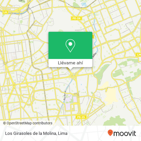 Mapa de Los Girasoles de la Molina