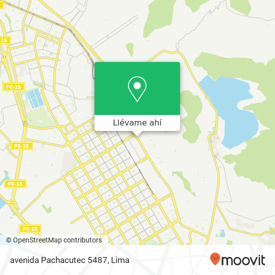 Mapa de avenida Pachacutec 5487