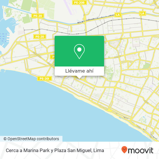 Mapa de Cerca a Marina Park y Plaza San Miguel