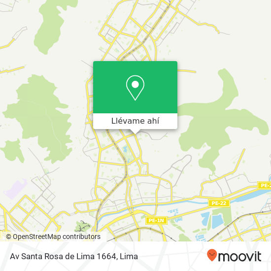 Mapa de Av Santa Rosa de Lima 1664