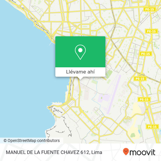 Mapa de MANUEL DE LA FUENTE CHAVEZ 612