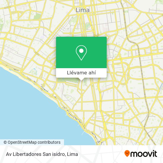 Mapa de Av Libertadores  San isidro