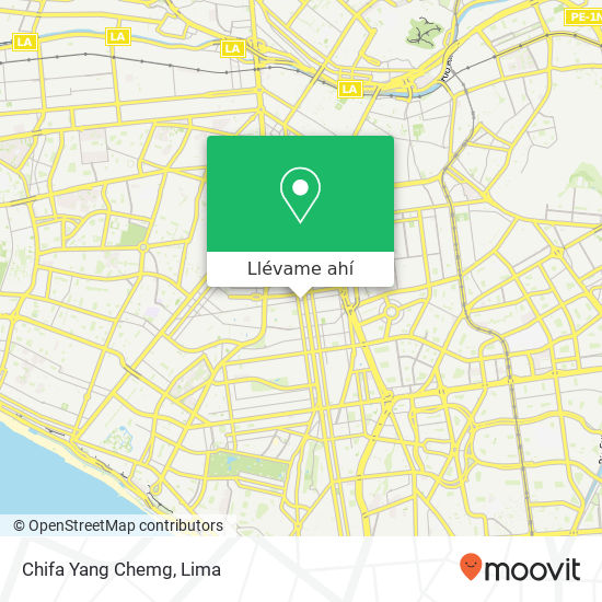 Mapa de Chifa Yang Chemg