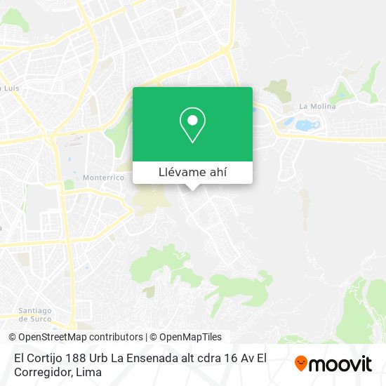 Mapa de El Cortijo 188 Urb  La Ensenada alt  cdra  16 Av  El Corregidor